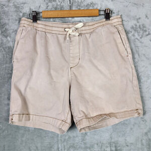 Pacsun Volley Shorts Beige Pull On Tie Waist 6" Inseam Beach Casual Size M